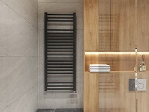 MIESZKANIE NA MOKOTOWIE - Mała bez okna z punktowym oświetleniem łazienka, styl nowoczesny - zdjęcie od BDWstudio