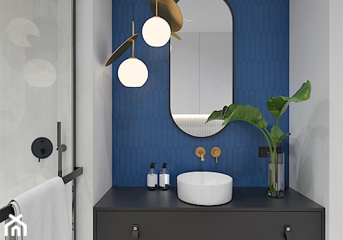 Oryginalna łazienka z prysznicem - zdjęcie od BDWstudio