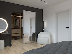Sypialnia z garderobą i toaletką - zdjęcie od BDWstudio