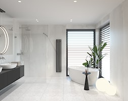 Salon kąpielowy z wanną wolnostojącą - zdjęcie od BDWstudio - Homebook