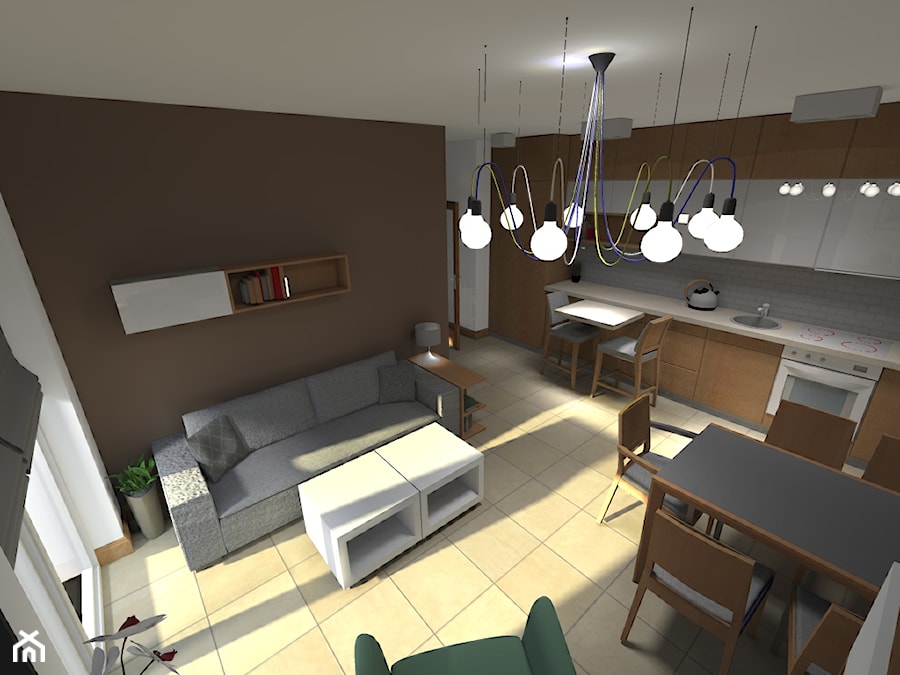 mieszkanie w Lusówku - Salon, styl skandynawski - zdjęcie od Kara design. Pracownia projektowa Karolina Pruszewicz