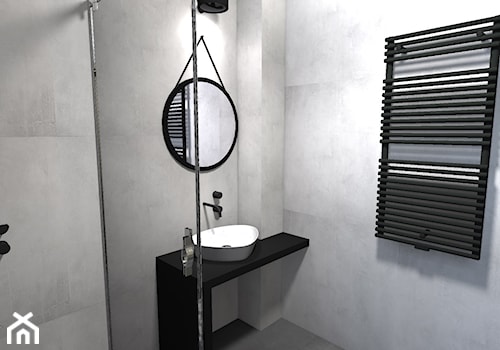 dom w Luboniu - Mała łazienka, styl industrialny - zdjęcie od Kara design. Pracownia projektowa Karolina Pruszewicz