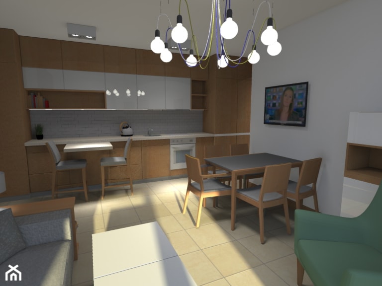 mieszkanie w Lusówku - Kuchnia - zdjęcie od Kara design. Pracownia projektowa Karolina Pruszewicz