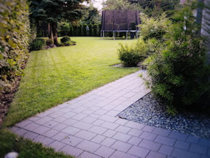 OGRÓD MINIMALISTYCZNY Z PALMĄ - Średni ogród za domem, styl minimalistyczny - zdjęcie od Jasminum architektura krajobrazu