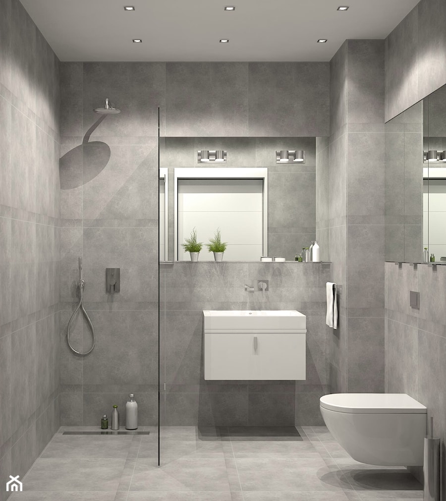 Średnia łazienka, styl minimalistyczny - zdjęcie od m.design