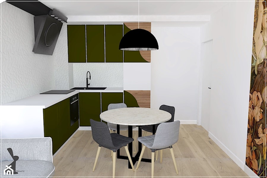 Poddasze w Rumi - Kuchnia, styl nowoczesny - zdjęcie od Beton i Drewno - Studio Projektowania Wnętrz