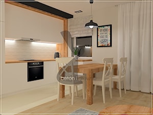 Mieszkanie Gdańsk Jasień - Kuchnia, styl skandynawski - zdjęcie od Beton i Drewno - Studio Projektowania Wnętrz