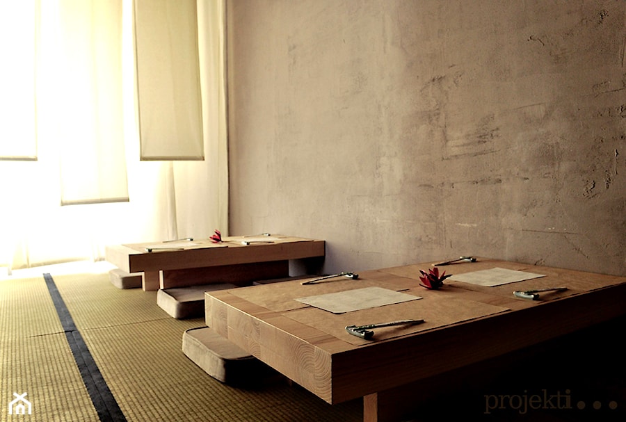 restauracja japońska Kura - Wnętrza publiczne, styl minimalistyczny - zdjęcie od projekt i...