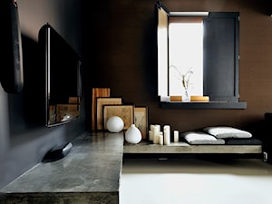 dom biały / dom czarny - Salon, styl nowoczesny - zdjęcie od projekt i...