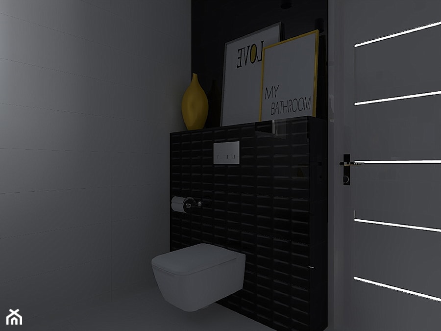 Żółta łazienka - Łazienka, styl nowoczesny - zdjęcie od Celine
