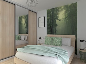 Mieszkanie Olsztyn ul. Borowa - Średnia sypialnia, styl nowoczesny - zdjęcie od Celine