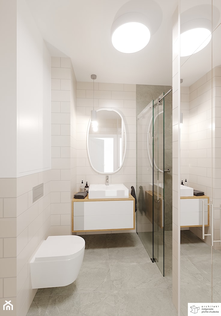 Nowoczesna mała łazienka - zdjęcie od FORMA architekt małgorzata plichta-chudecka - Homebook