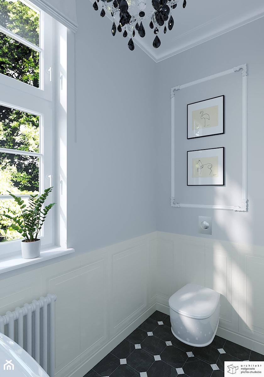 Mała łazienka wc - zdjęcie od FORMA architekt małgorzata plichta-chudecka