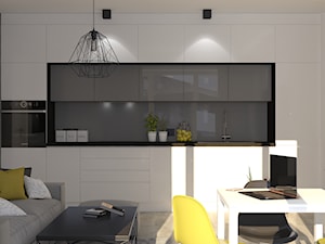 Mieszkanie w bloku- salon z aneksem kuchennym - Kuchnia, styl nowoczesny - zdjęcie od OpenARCH
