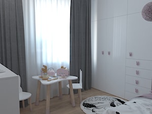 Projekt pokoju dziecka - Średni biały pokój dziecka dla dziecka dla nastolatka dla dziewczynki, styl nowoczesny - zdjęcie od OpenARCH