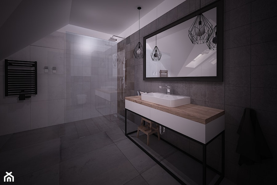 Koncepcja łazienki, dwie wersje kolorystyczne - Sowno - Łazienka, styl nowoczesny - zdjęcie od OpenARCH