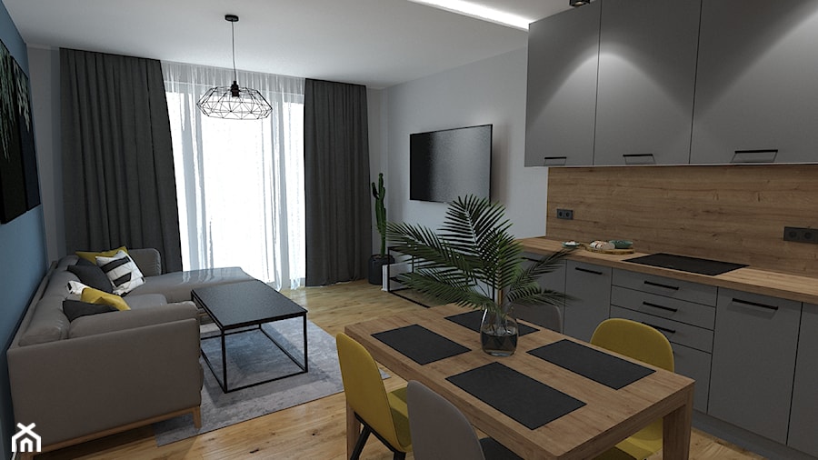Mieszkanie w bloku - Salon, styl nowoczesny - zdjęcie od OpenARCH