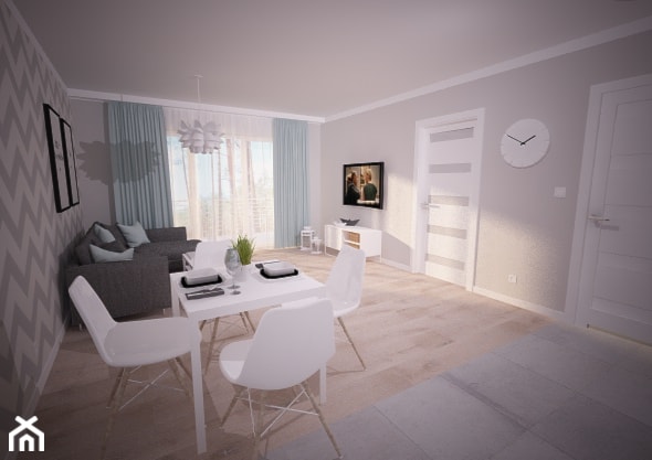 Apartament na wynajem - Pogorzelica - Salon, styl skandynawski - zdjęcie od OpenARCH