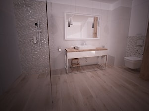 Koncepcja łazienki, dwie wersje kolorystyczne - Sowno - Łazienka, styl nowoczesny - zdjęcie od OpenARCH