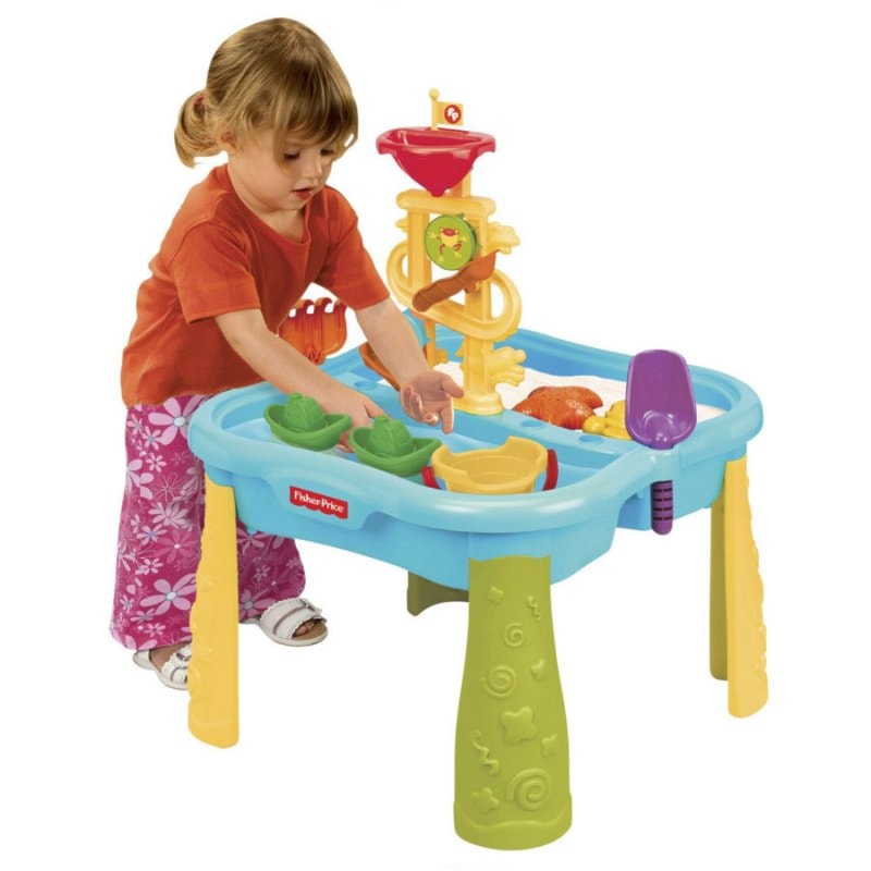 Fisher Price piaskownica Wodny stół z akcesoriami 2 w 1 Park Aktywności - zdjęcie od brykacze.pl - Homebook