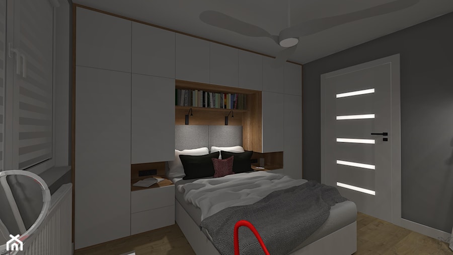 Metamorfoza mieszkania - Sypialnia, styl nowoczesny - zdjęcie od Architextura