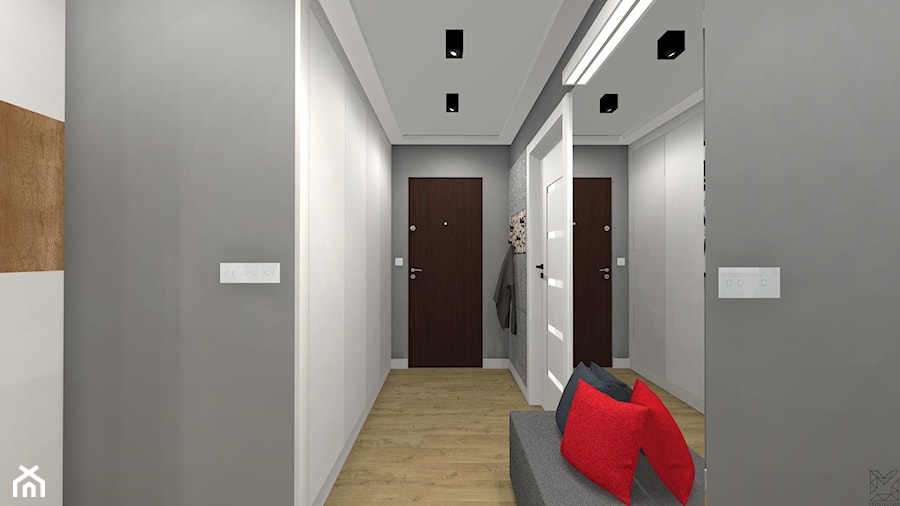 Metamorfoza mieszkania - Hol / przedpokój, styl nowoczesny - zdjęcie od Architextura