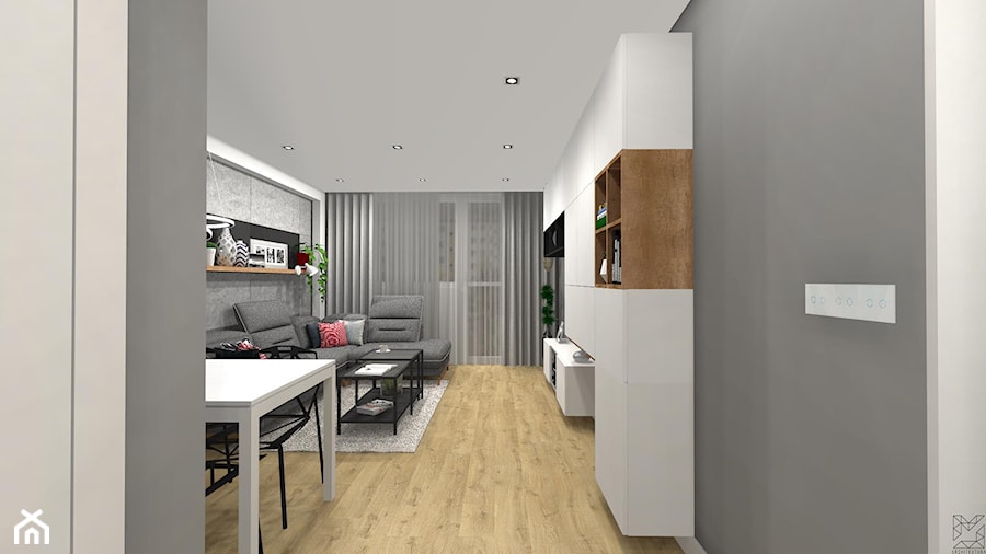 Metamorfoza mieszkania - Salon, styl nowoczesny - zdjęcie od Architextura