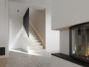 Dom w którym liczy się przestrzeń - Hol / przedpokój, styl nowoczesny - zdjęcie od zietarska.pl - pracownia projektowa
