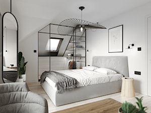 Dom w którym liczy się przestrzeń - Sypialnia, styl nowoczesny - zdjęcie od zietarska.pl - pracownia projektowa