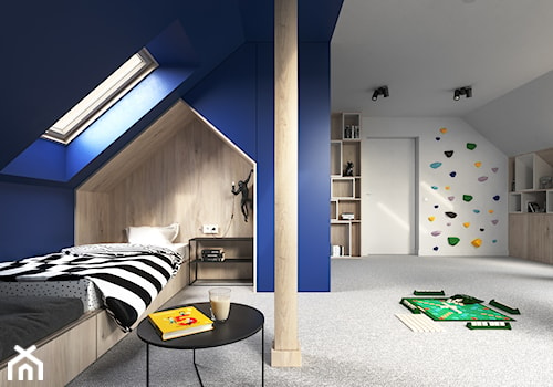 Dom w którym liczy się przestrzeń - Pokój dziecka, styl nowoczesny - zdjęcie od zietarska.pl - pracownia projektowa