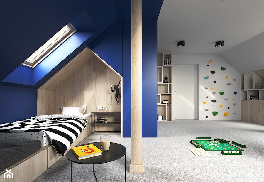 Dom w którym liczy się przestrzeń - Pokój dziecka, styl nowoczesny - zdjęcie od zietarska.pl - pracownia projektowa