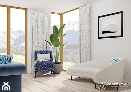 Salon z widokiem na góry - zdjęcie od Auroom Concept