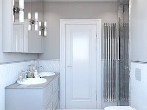 Klasyczna łazienka w bieli - zdjęcie od Auroom Concept