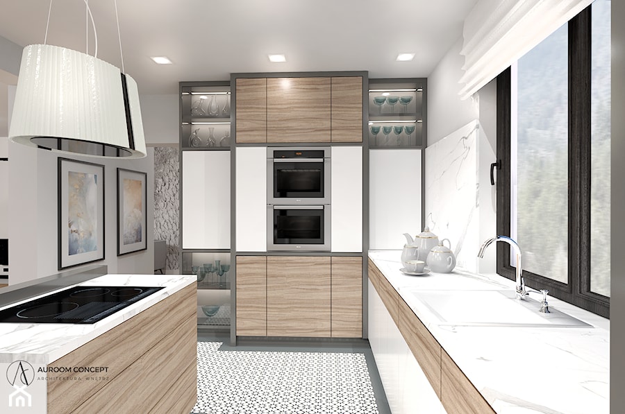 Kuchnia w domu jednorodzinnym - zdjęcie od Auroom Concept