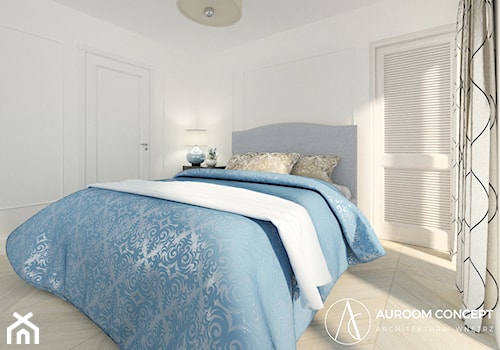 Tradycyjna sypialnia z garderobą - zdjęcie od Auroom Concept