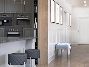 Salon z kuchnią w stylu modern classic - zdjęcie od Auroom Concept