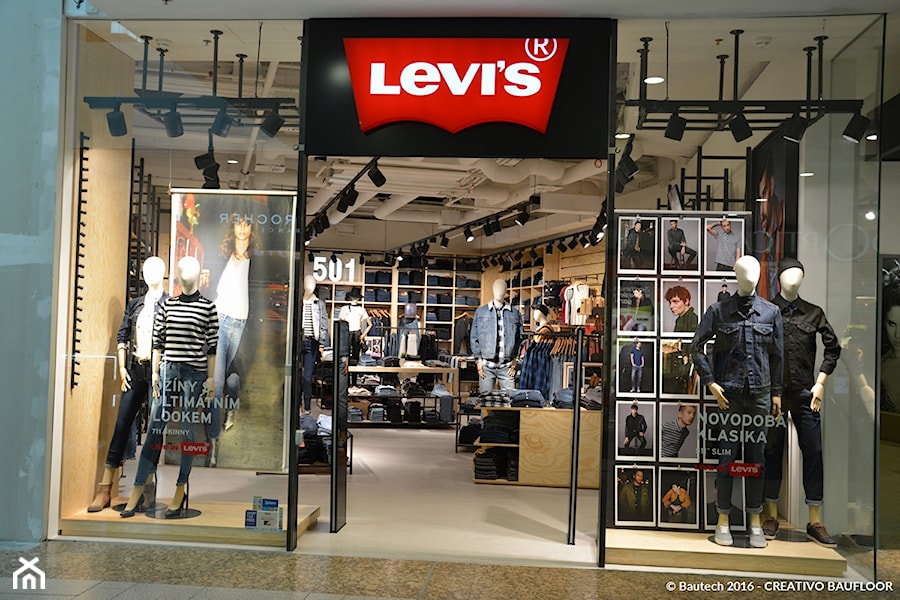 Sklep marki LEVIS w Pradze (Czechy) - zdjęcie od Bautech