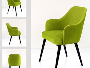 Krzesło DELUXE KR-9 Tkanina Hold Me 19 model o nowoczesnej stylistyce, idealnie wpisujący się do wnętrz klasycznych i eleganckich. Dzięki zróżnicowanej kolorystyce i miękkiej, delikatnie połyskującej - zdjęcie od Emra Wood Design