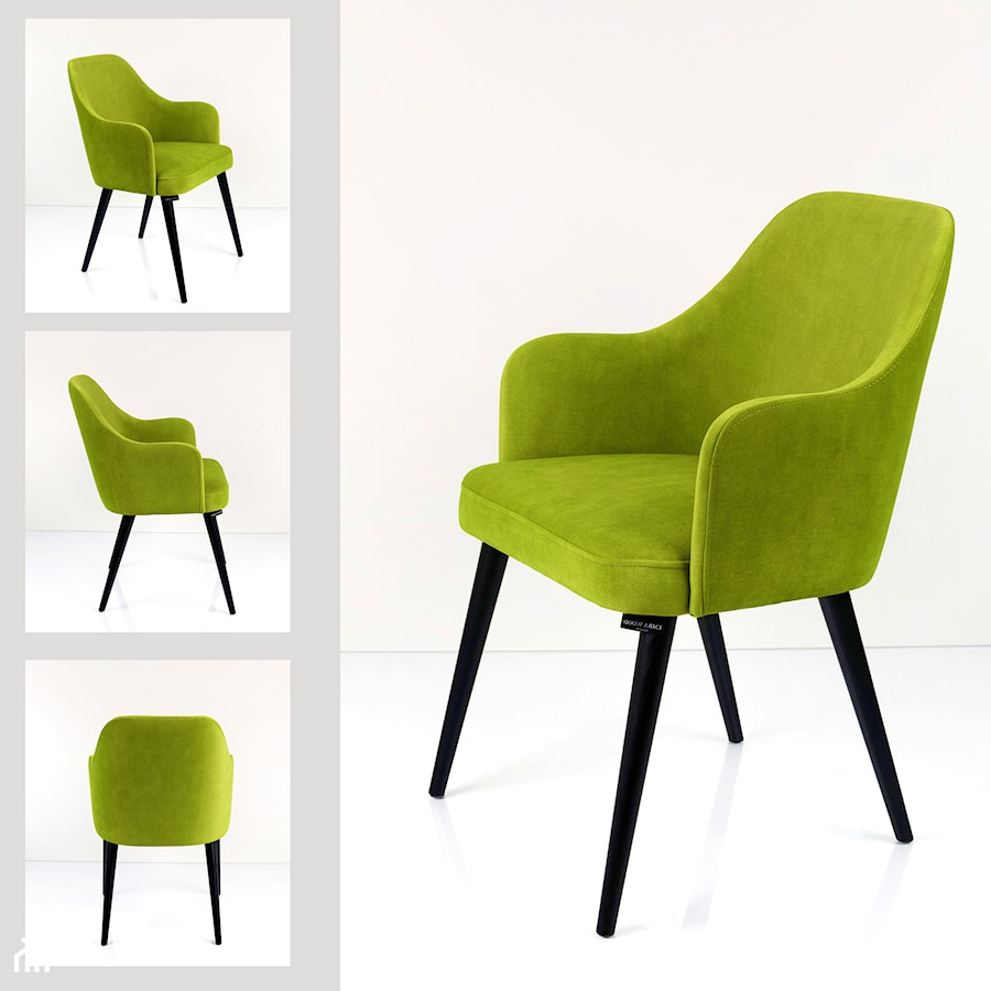 Krzesło DELUXE KR-9 Tkanina Hold Me 19 model o nowoczesnej stylistyce, idealnie wpisujący się do wnętrz klasycznych i eleganckich. Dzięki zróżnicowanej kolorystyce i miękkiej, delikatnie połyskującej - zdjęcie od Emra Wood Design