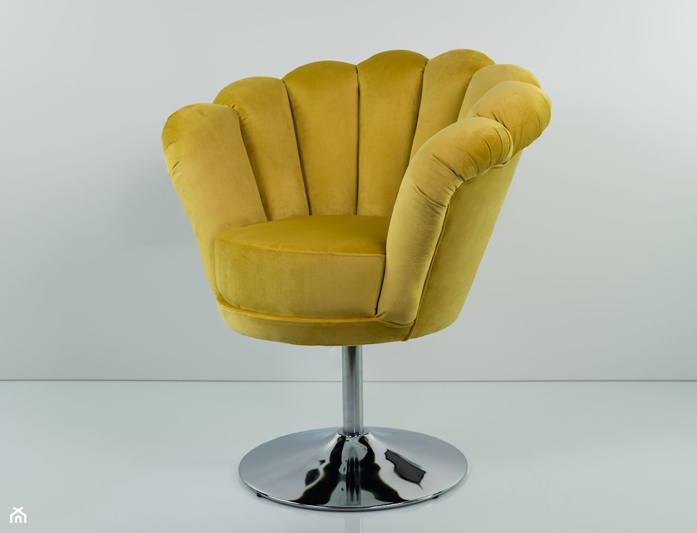 Fotel Muszelka Żółcień Cytrynowa EMRA WOOD - zdjęcie od Emra Wood Design - Homebook