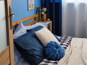 Sypialnia - Niebieska sypialnia - zdjęcie od angie.house