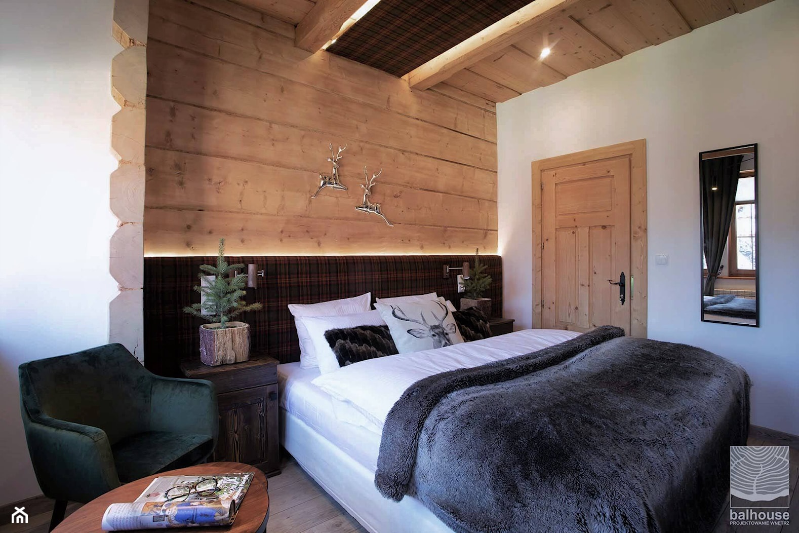 Hotel butikowy-Niedźwiedzia Residence-pokój myśliwski - zdjęcie od balhouse - projektowanie wnętrz - Homebook