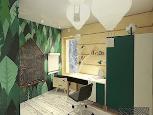 pokój chłopca w domu z bali - zdjęcie od balhouse - projektowanie wnętrz
