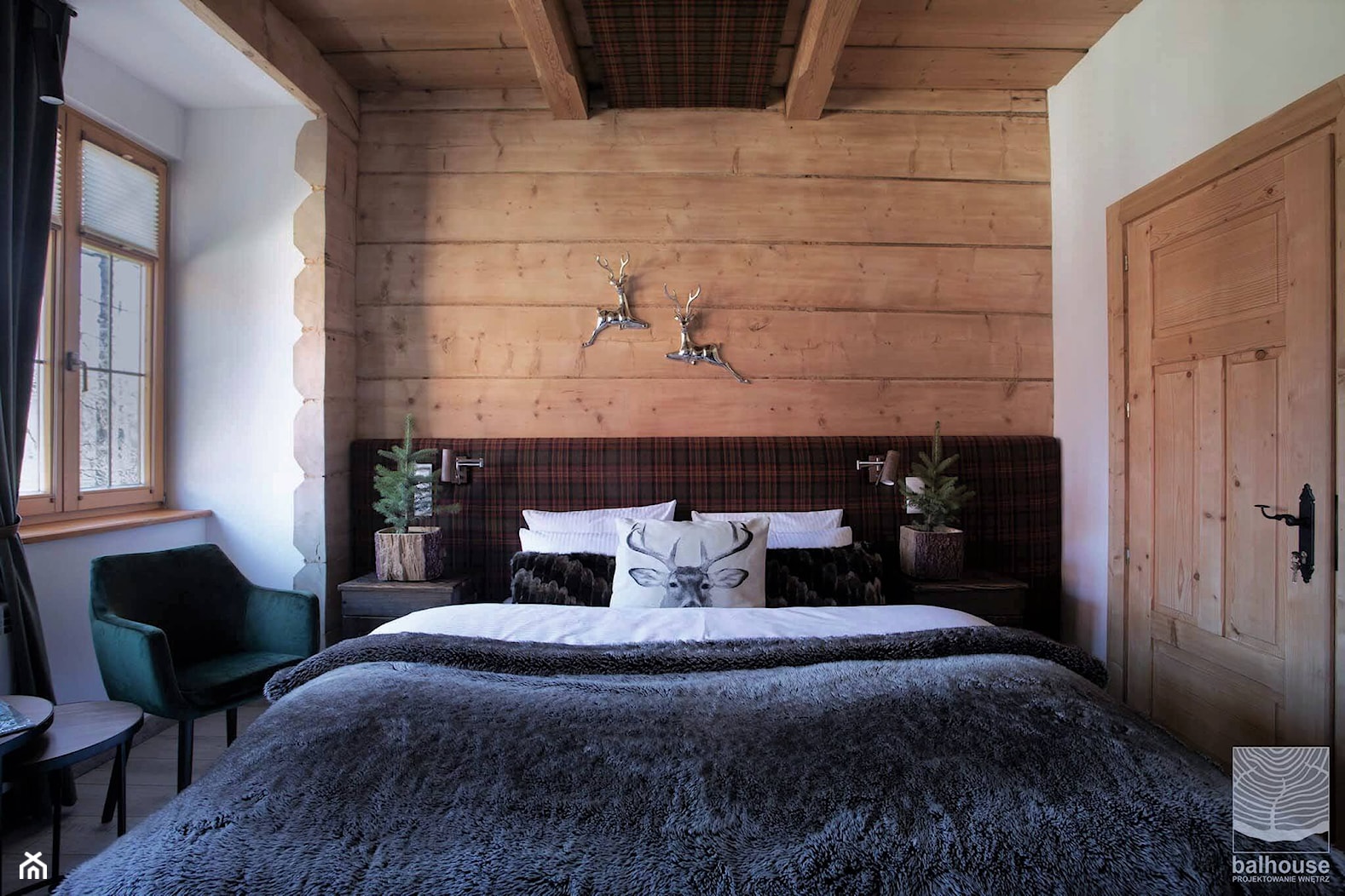 Hotel butikowy-Niedźwiedzia Residence-pokój myśliwski - zdjęcie od balhouse - projektowanie wnętrz - Homebook