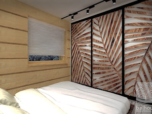 sypialania w domu z bali - zdjęcie od balhouse - projektowanie wnętrz