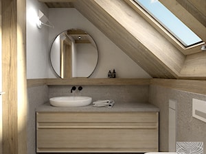 łazienka na poddaszu - zdjęcie od balhouse - projektowanie wnętrz
