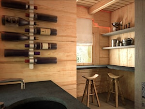 Kuchnia w domu z bali - zdjęcie od balhouse - projektowanie wnętrz