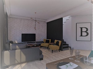 Dom jednorodzinny w Chełmie - Salon, styl nowoczesny - zdjęcie od Konik Design