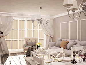 Salon, styl prowansalski - zdjęcie od Belleza Pracownia Projektowa - Architekt / Projektant Wnętrz