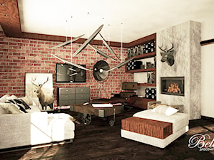 Salon, styl industrialny - zdjęcie od Belleza Pracownia Projektowa - Architekt / Projektant Wnętrz